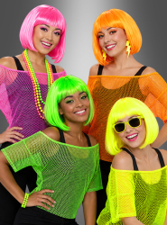 Product image 2 of the product “Mesh shirts neon colors 80s outfit ”