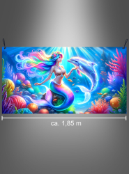 Artikelbild 2 des Artikels “Meerjungfrau 100x185cm Fotohintergrund waschbar “