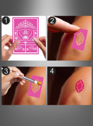 Product image 2 of the product “Princess Makeup Stencil 14x20 cm ”