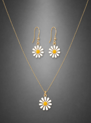 Artikelbild 2 des Artikels “Blümchen Kette & Ohrring Schmuckset “