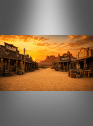 Artikelbild 2 des Artikels “Große Western Stadt Wanddeko XXXL 300x500cm “