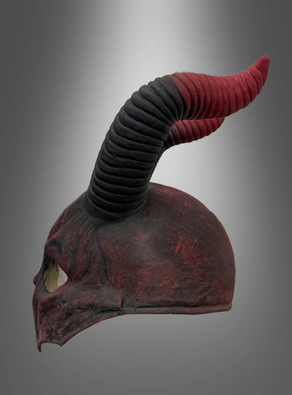 Teufel Maske mit Hörner aus Latex 