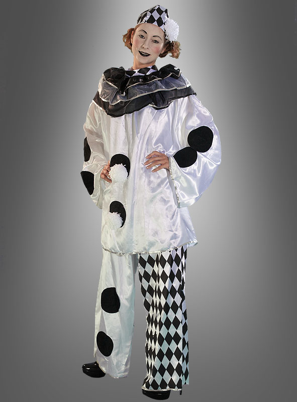 Stud Finder Clown Costume Black and White 