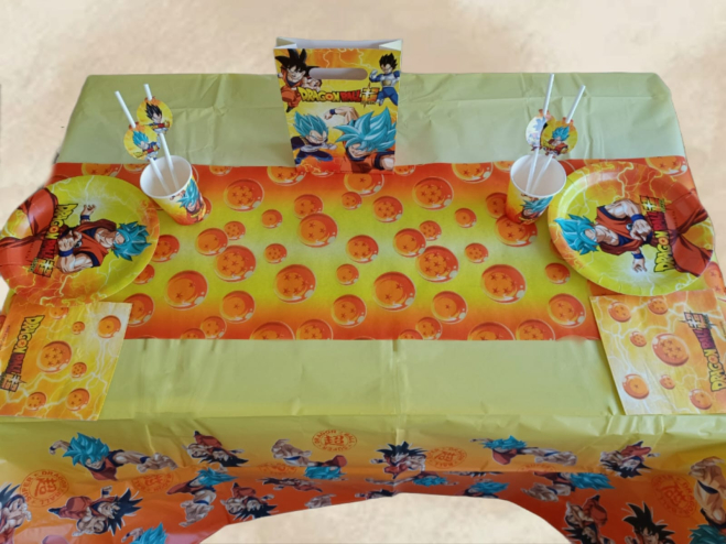 8 pcs. Dragon Ball Paper Plate 23cm 