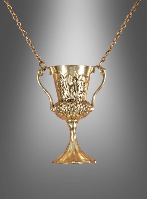 Golden chain with chalice pendant 