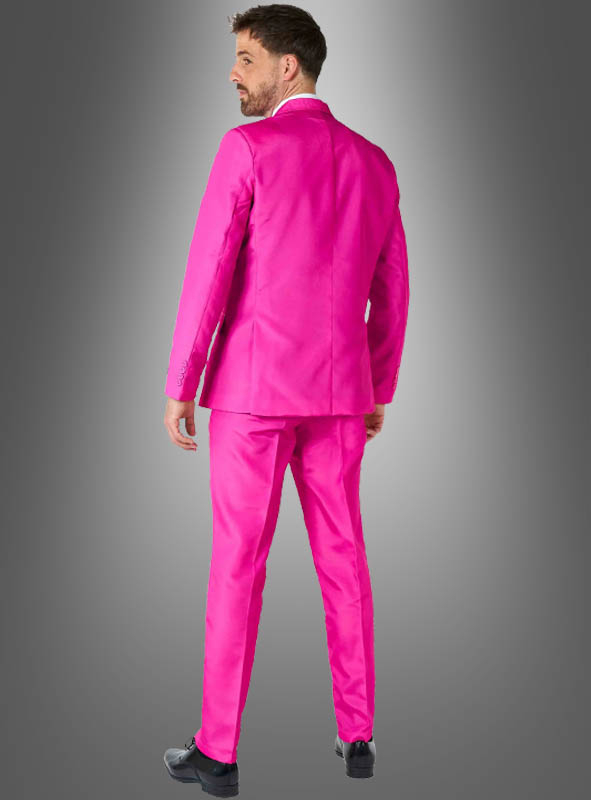 Pinker Anzug mit Krawatte 