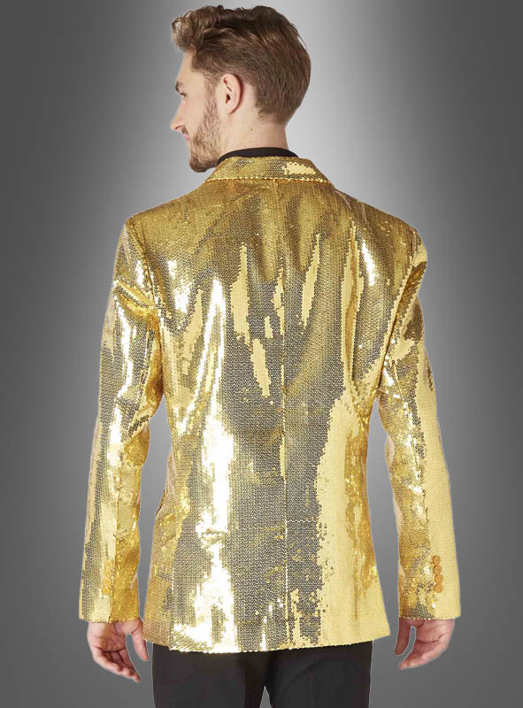 Sequin Jacket Men Gold