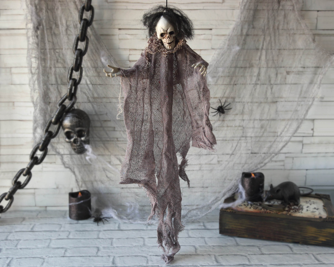 Little House Ghost Halloween Decoration 