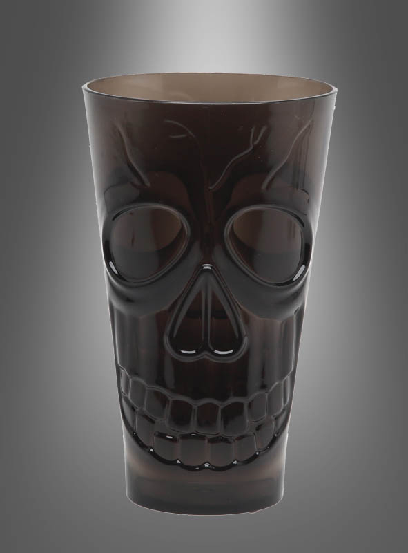 Halloween drinking glass with skull 