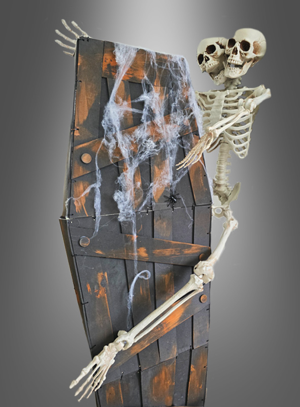 Rüttelnder Halloween Sarg mit Ketten 160cm 