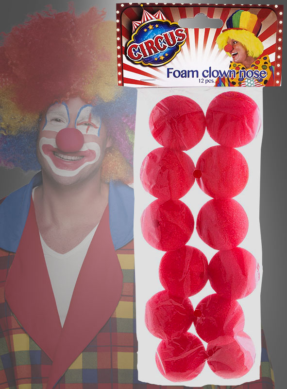 Clown Nase Clownnase rot Schaumstoff Karneval Fasching Clownsnasen Nose Zirkus 