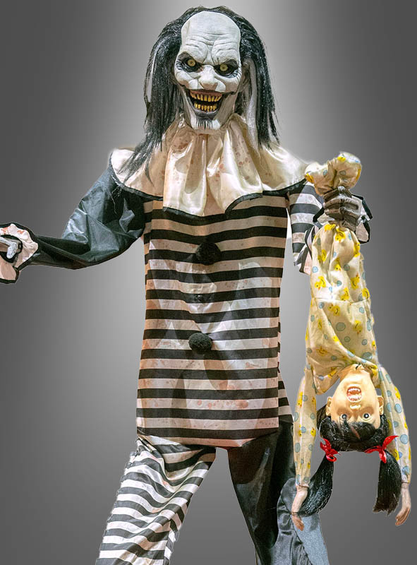 Riesiger Clown mit Puppe 240cm Animatronic 
