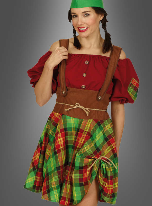 Zwerg Kostum Damen Gartenzwerg Wichtel Karneval