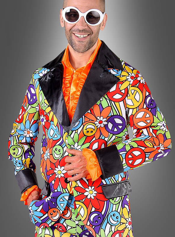 Bunter Herrenanzug 70er Smile 