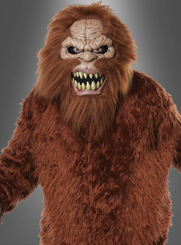 Bigfoot Kostüm mit Ani-Motion Maske 
