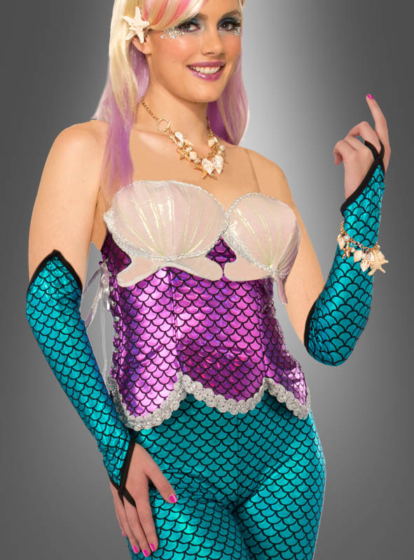 Mermaid Arm Sleeves blue 