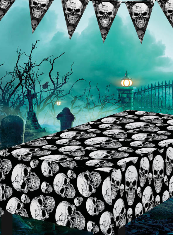 Mehrweg Tischdecke Halloween abwaschbar 
