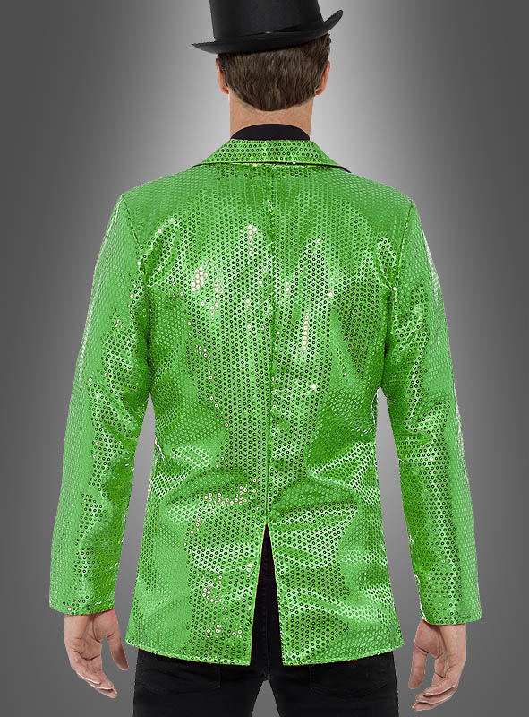 Sakko grün mit Pailletten 