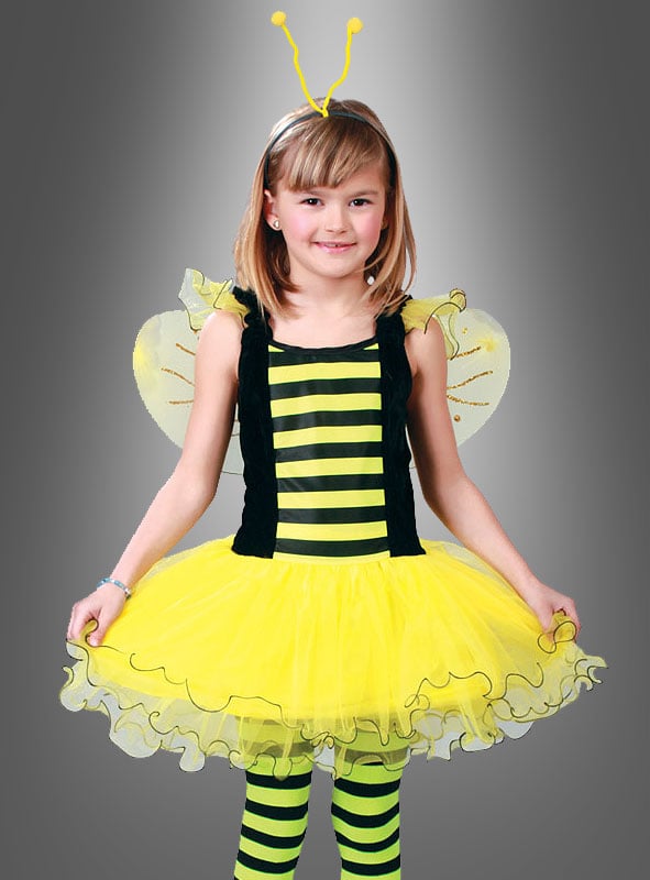 Kinderkostüm kleines Bienchen Kostüm Biene Bienen Bienekostüm Fasching Karneval 