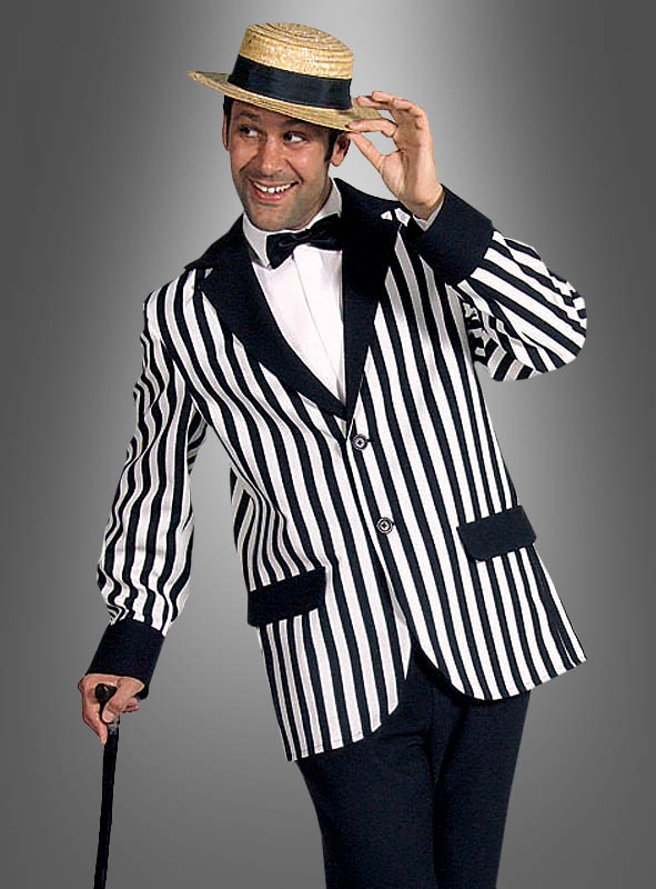 White jacket with black stripes hot sale