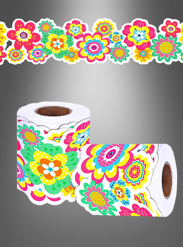 Sommerfest Hippie Party Deko Aufkleber Rolle 20m 