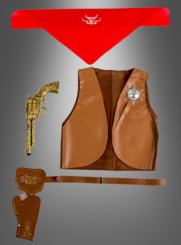 Sheriff Kostüm Set 5 Teile für Kinder 