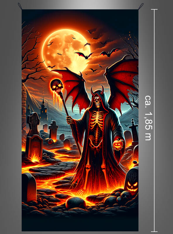 Devil in Hell Wall Decoration 100x185cm Halloween 