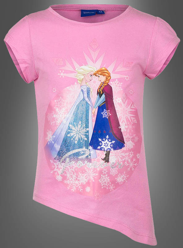 2 tlg die Eiskönig " Disney FROZEN Set _ Fransen T-Shirt / Top & kurze Hose 