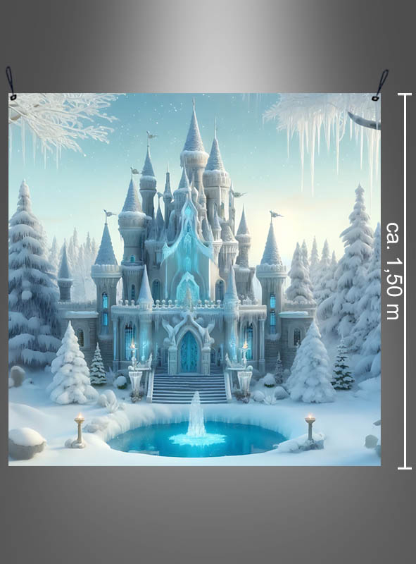Frozen Castle 150x150cm Photo Background 