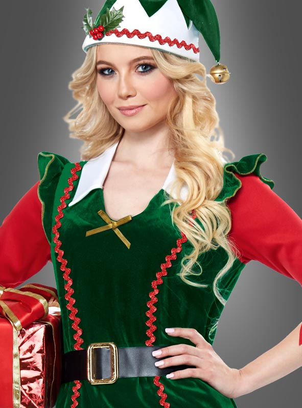Damen Herren Kinder Weihnachten Elfenkostüm Weihnachtself Karneval Party Kostüm