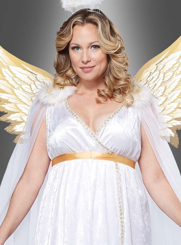 WIL Damen Kostüm Engel in weiß Karneval Fasching Weihnachten