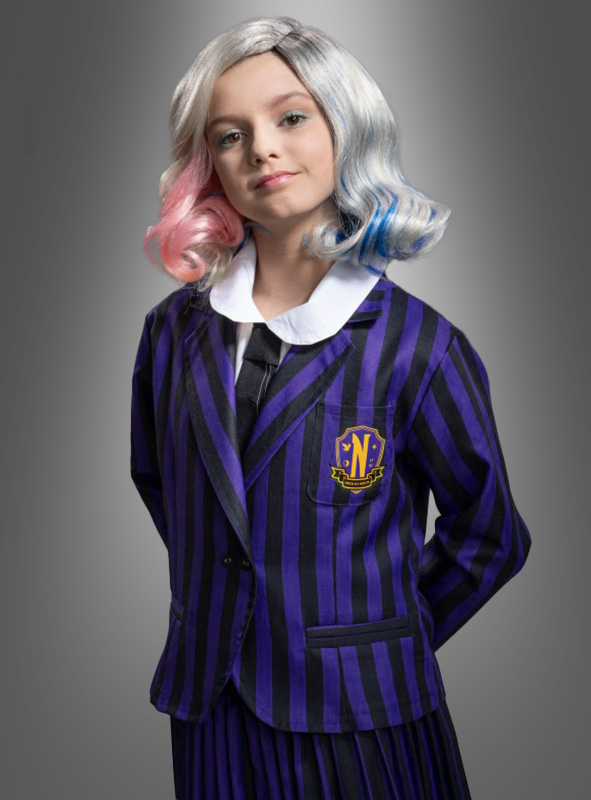 Wednesday Enid Costume School Girl black-purple 