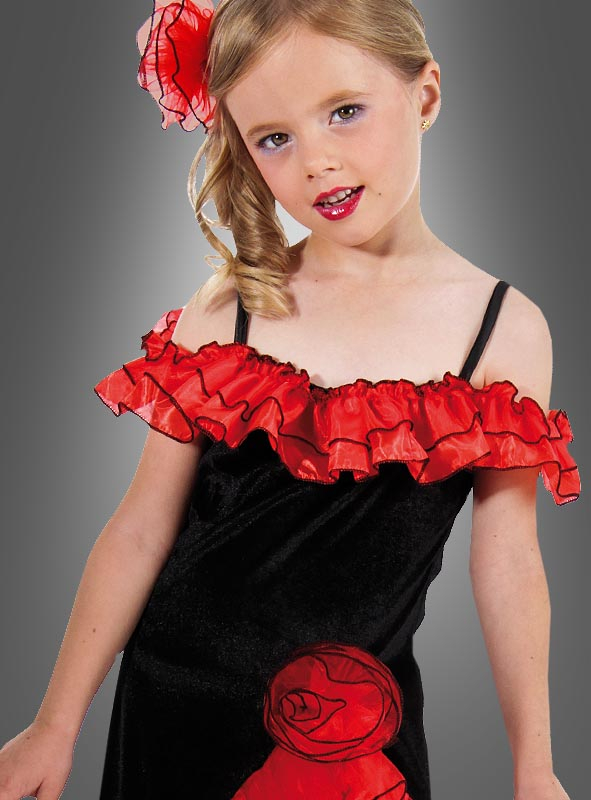 Spanierin Kostüm für Kinder Carmen 