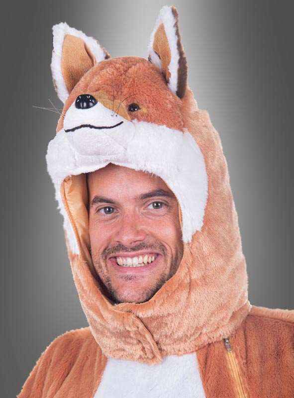 Plush Fox Head with Tail  Unisex washable 