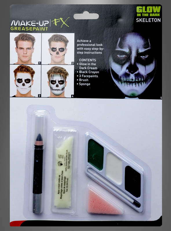 Skelett Make Up Set Bei Kostumpalast De