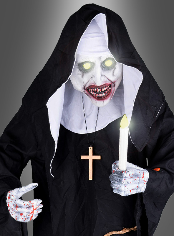 Horror Nun Animatronic 185cm Halloween Deco 