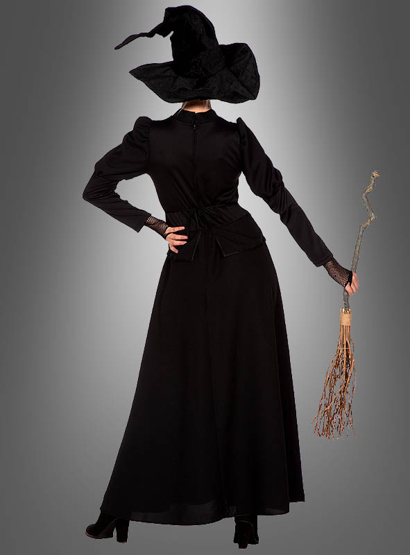 Klassisches schwarzes Kleid Hexe 