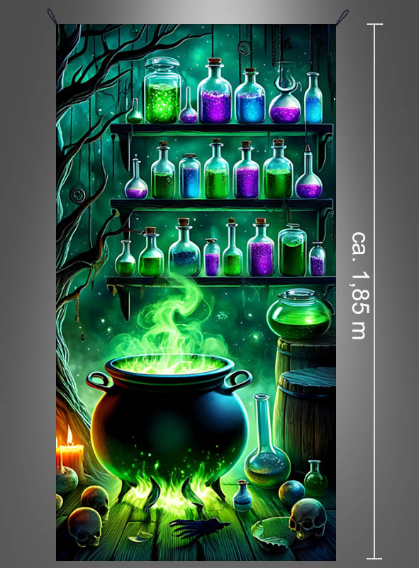 Witch Cauldron UV Decoration 100x185cm 