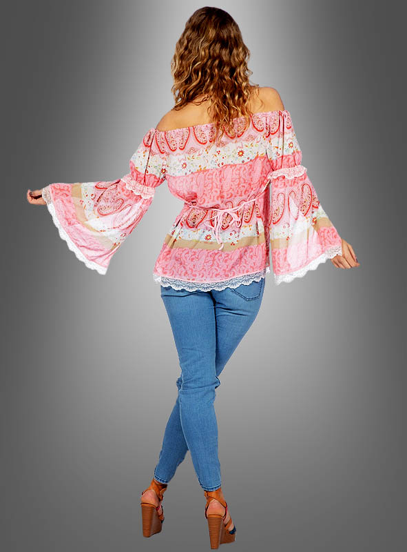 Luftige Paisley Bluse Boho Style