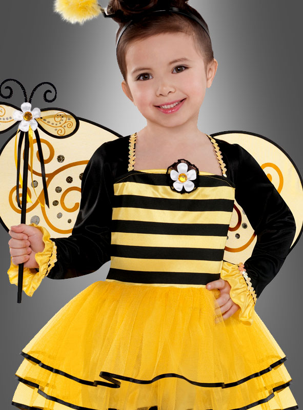 KINDER BIENCHEN STRUMPFHOSE Karneval Ringel Streifen Mädchen Bienen Kostüm Party 