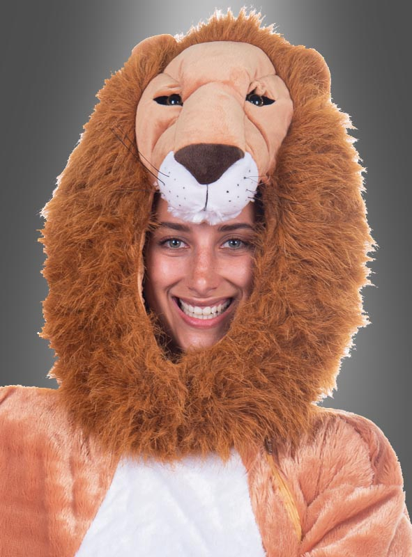 Plush Lion Head and Tail Unisex washable 