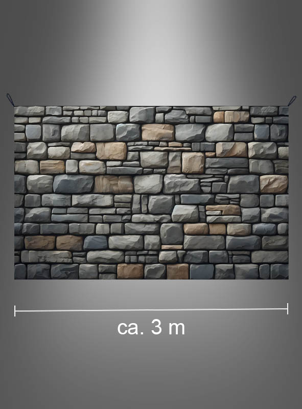 Steinwand bedruckter Hintergrund 190x300cm waschbar 