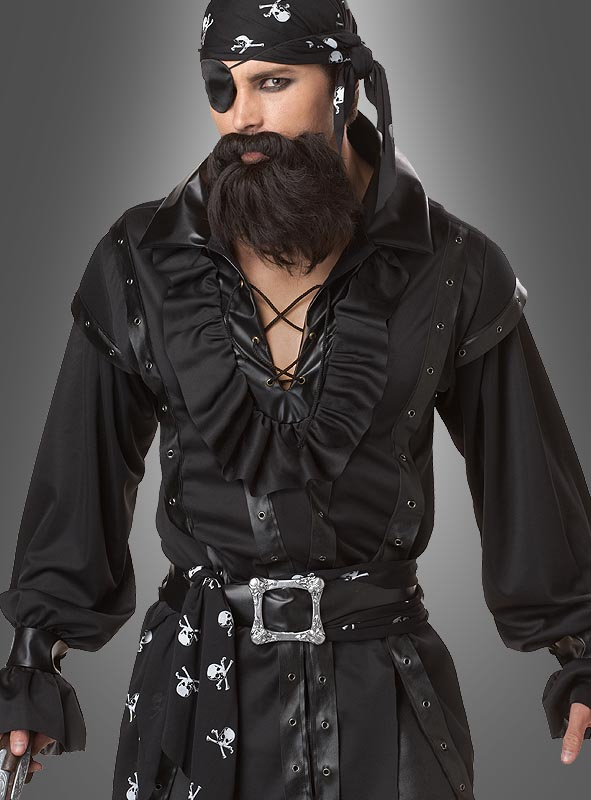 Mens black pirate online shirt