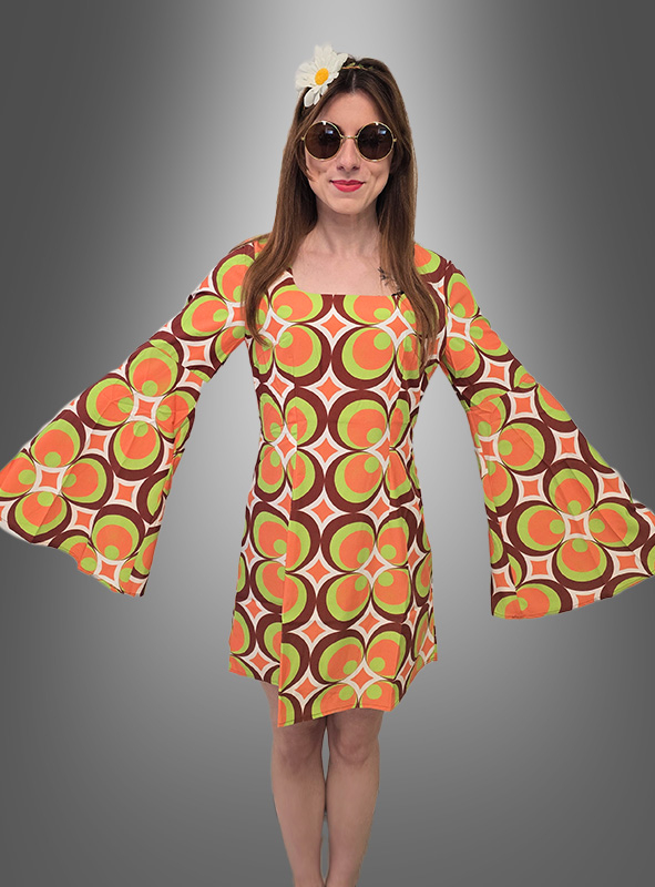 70er Retro Kleid Nicky waschbar 