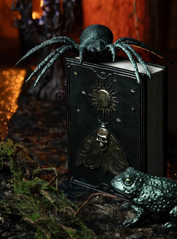 Spider 23cm green iridescent 