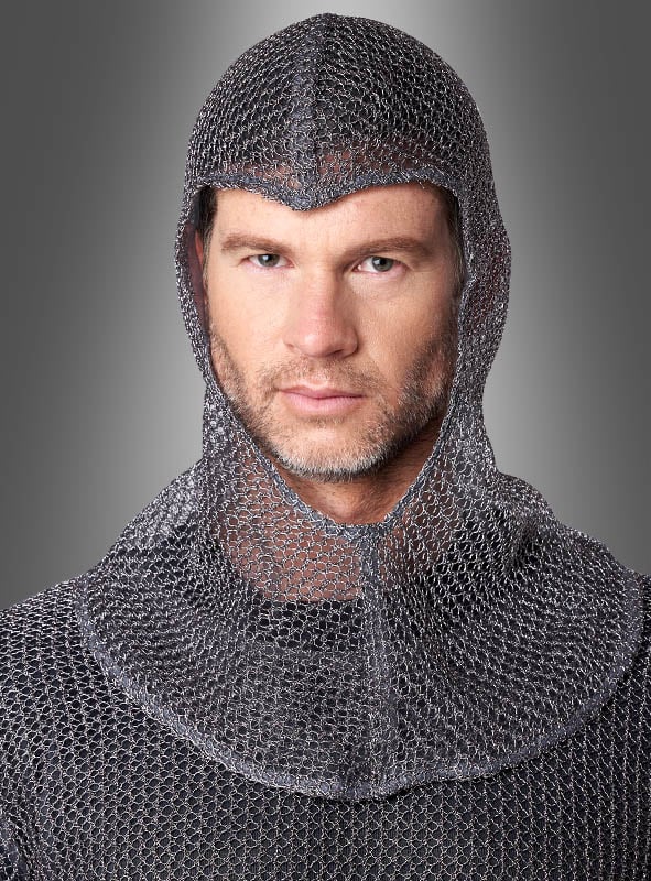 Chainmail Knight Armour Costume with Cowl Unisex