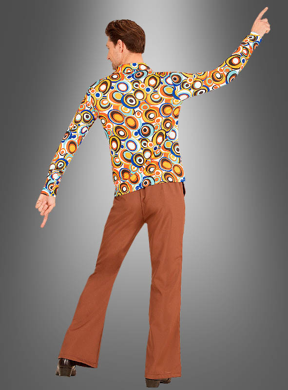 70er Jahre Hemd mit Retrokreisen 