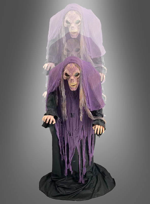 Hochfahrender Skelett Magier 180cm Animatronics Figur 