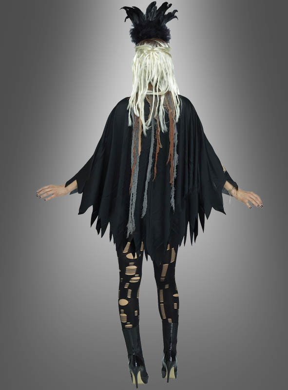 Skelett Poncho Voodoo Damen Kostum Bei Kostumpalast De