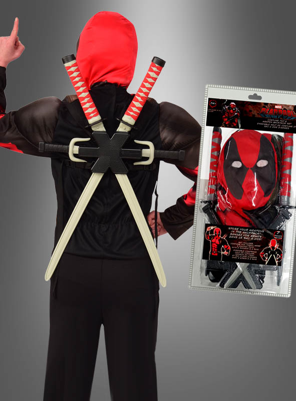 Deadpool Costume Kit with Weapon 